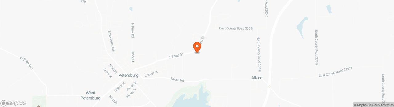 Map location for RV Lot for Rent Petersburg, IN