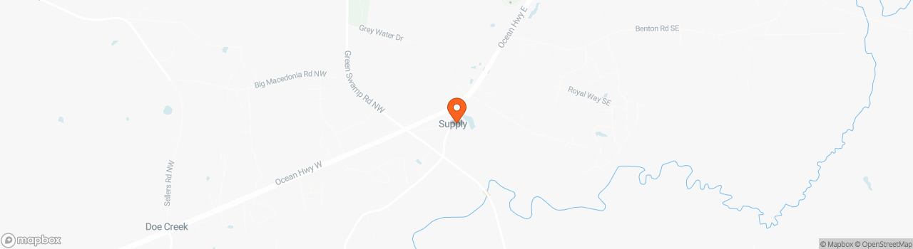 Map location for THOW Community in Coastal North Carolina (near Wilmington)