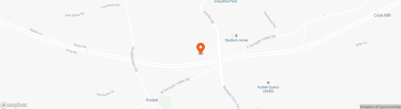 Map location for Tiny Cabin