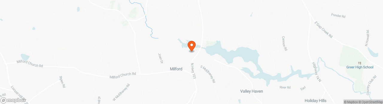 Map location for Tiny home on large wooded lot in lake-side community