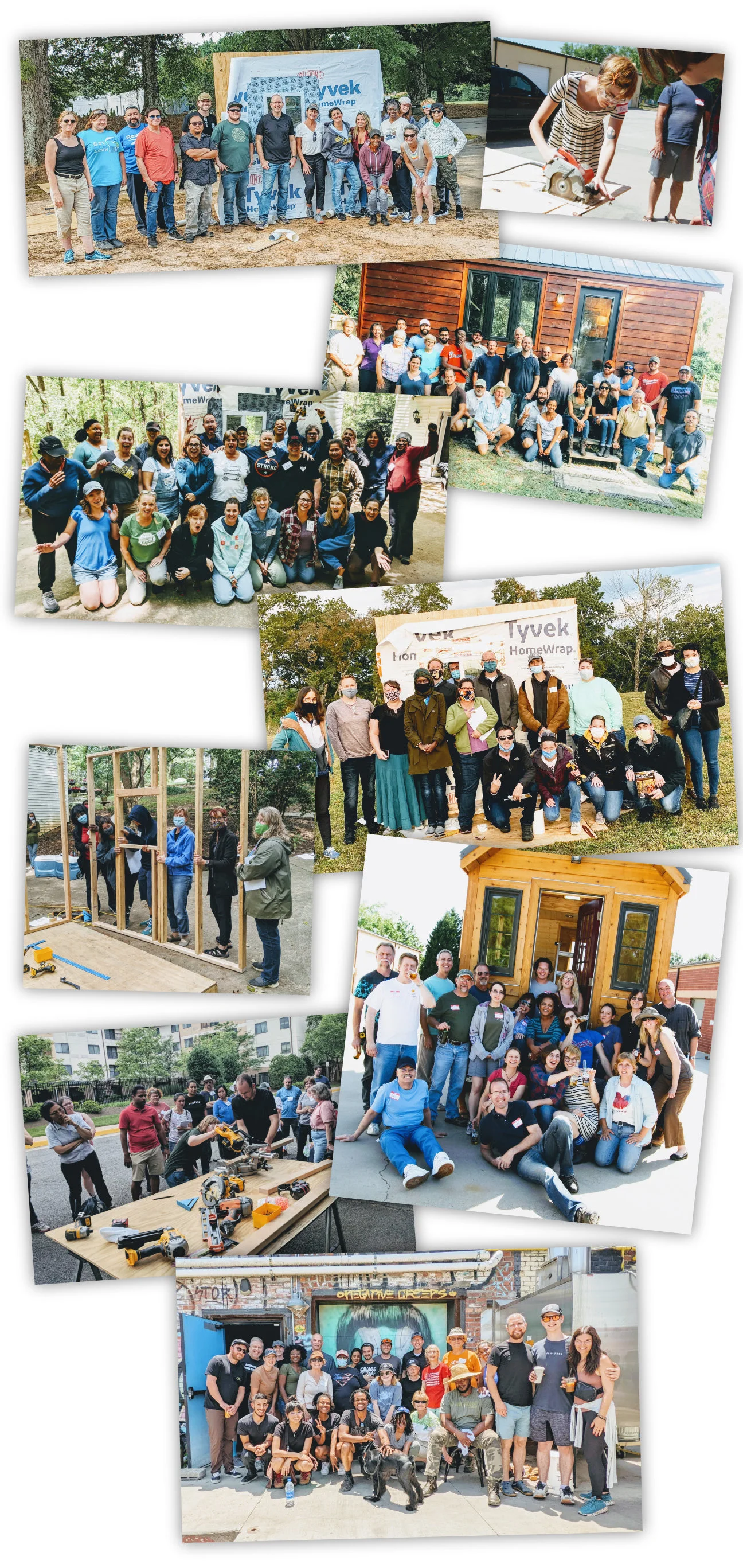 Tiny House Workshop Collage